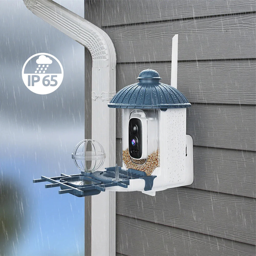 Smart Solar Bird Feeder with 2K HD Camera