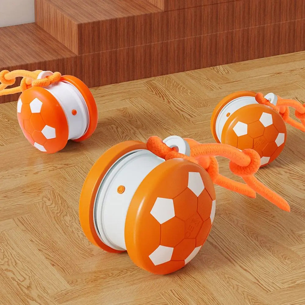 Automatic Pet Interactive Smart Rolling Ball Self-entertaining with Tail Rope Electric Rolling Ball Quiet Obstacle Avoidance