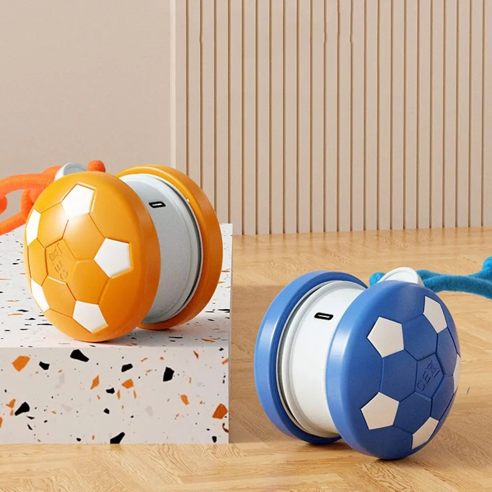Automatic Pet Interactive Smart Rolling Ball Self-entertaining with Tail Rope Electric Rolling Ball Quiet Obstacle Avoidance