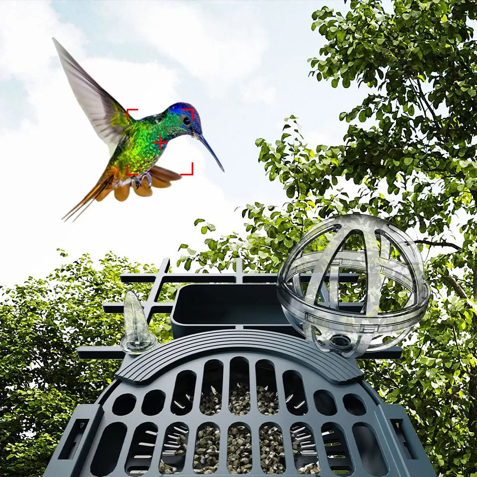 Smart Solar Bird Feeder with 2K HD Camera