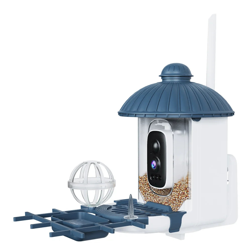 Smart Solar Bird Feeder with 2K HD Camera